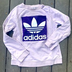 Purple Adidas Crew Neck